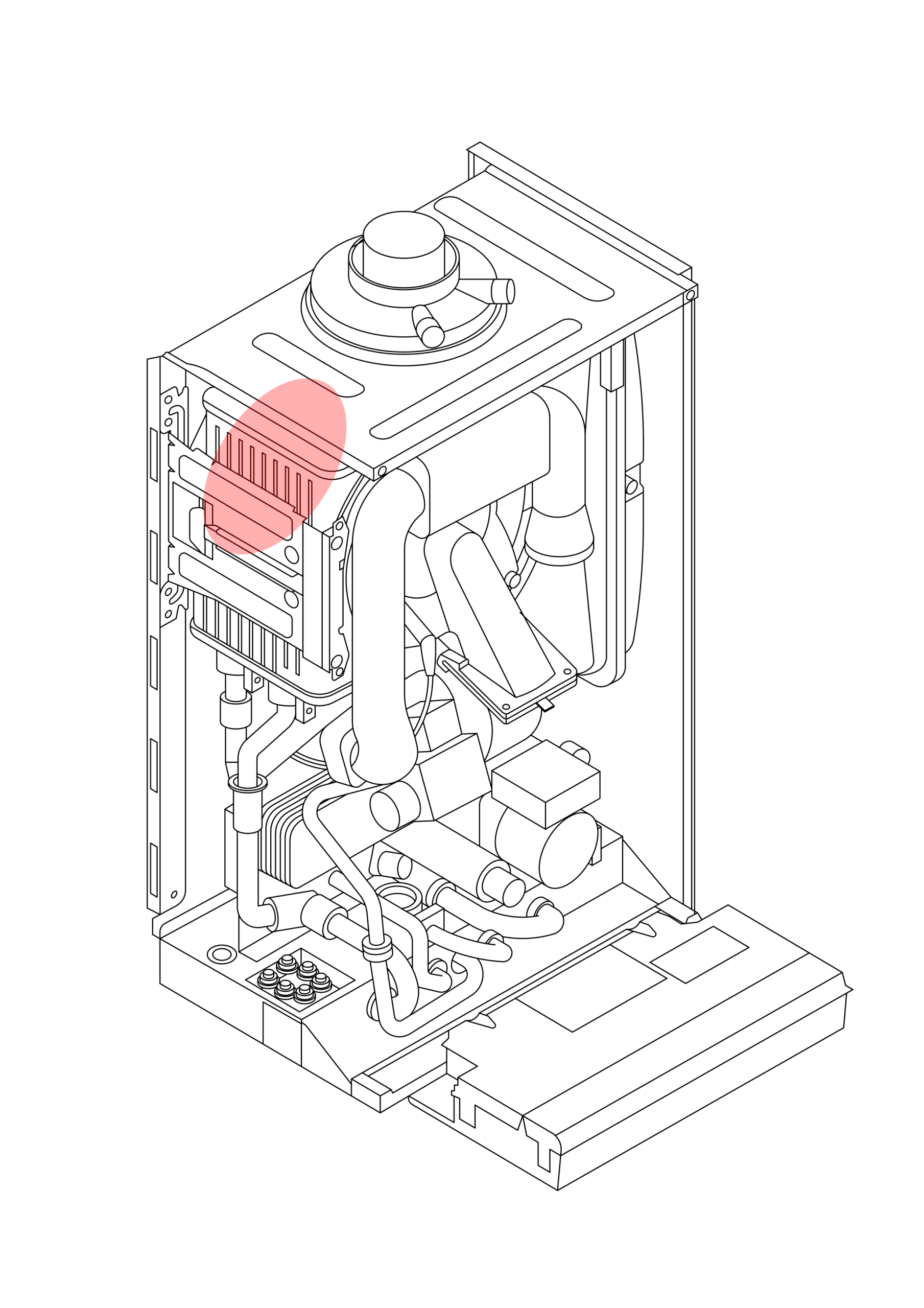210779 - VAILLANT - EcoTEC - EcoTEC Pro 24 VUW 246/5-3 R2 2013-2015 - Back Insulation