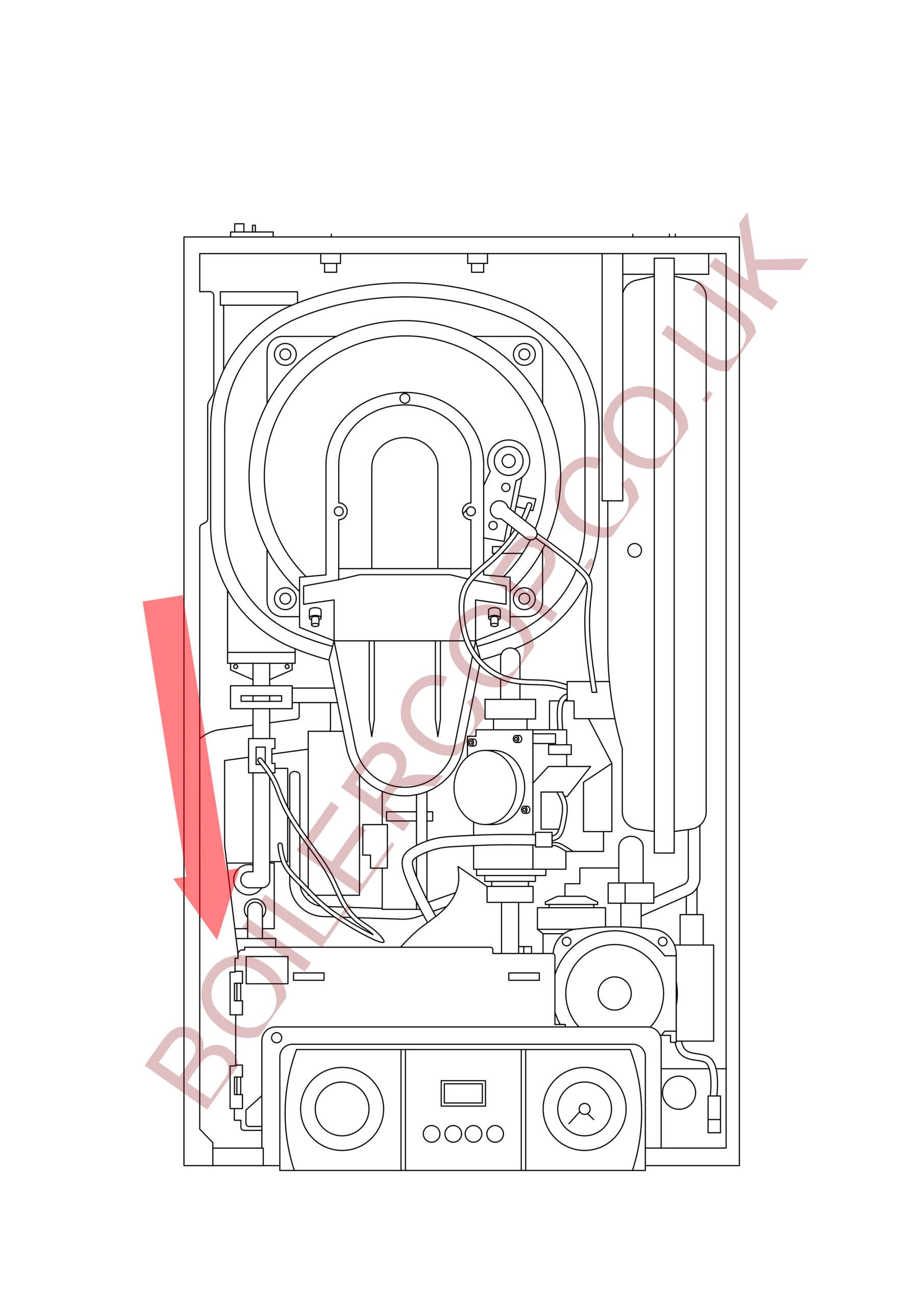 S62749 - REMEHA BROAG - Avanta Boilers - Avanta Plus Combi 28C - Condense Siphon Assembly