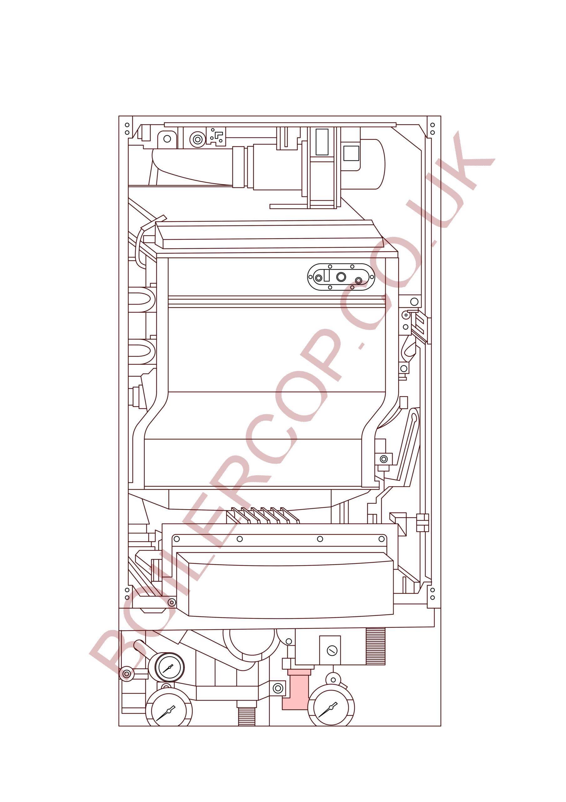 7736700356 - WORCESTER - Commercial Boilers - GB162 V2 65KW - Connection Return
