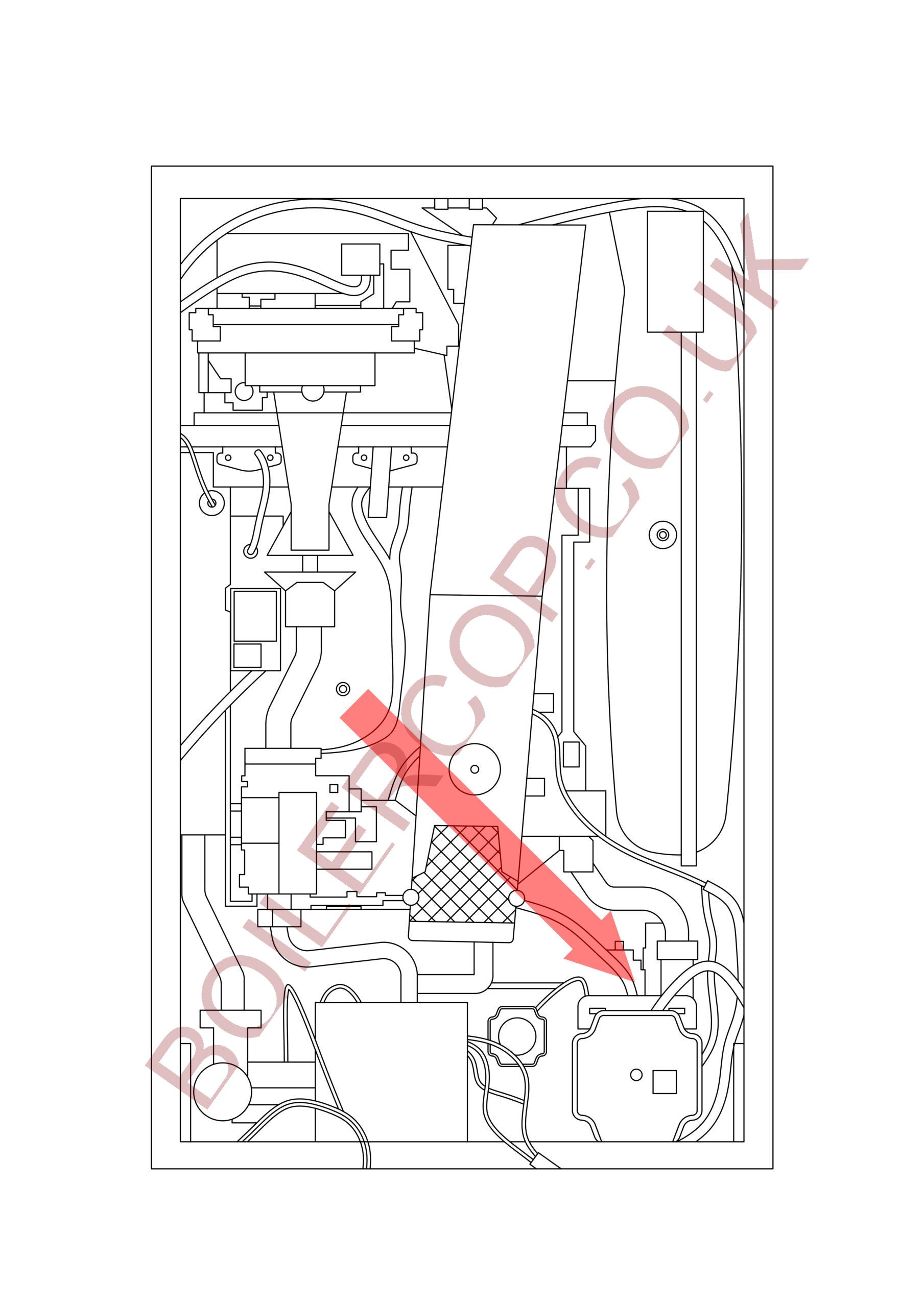 179020 - IDEAL - Logic - Combi 24 ESP1 - Diverter Motor and Paddle Kit Pre AFQ