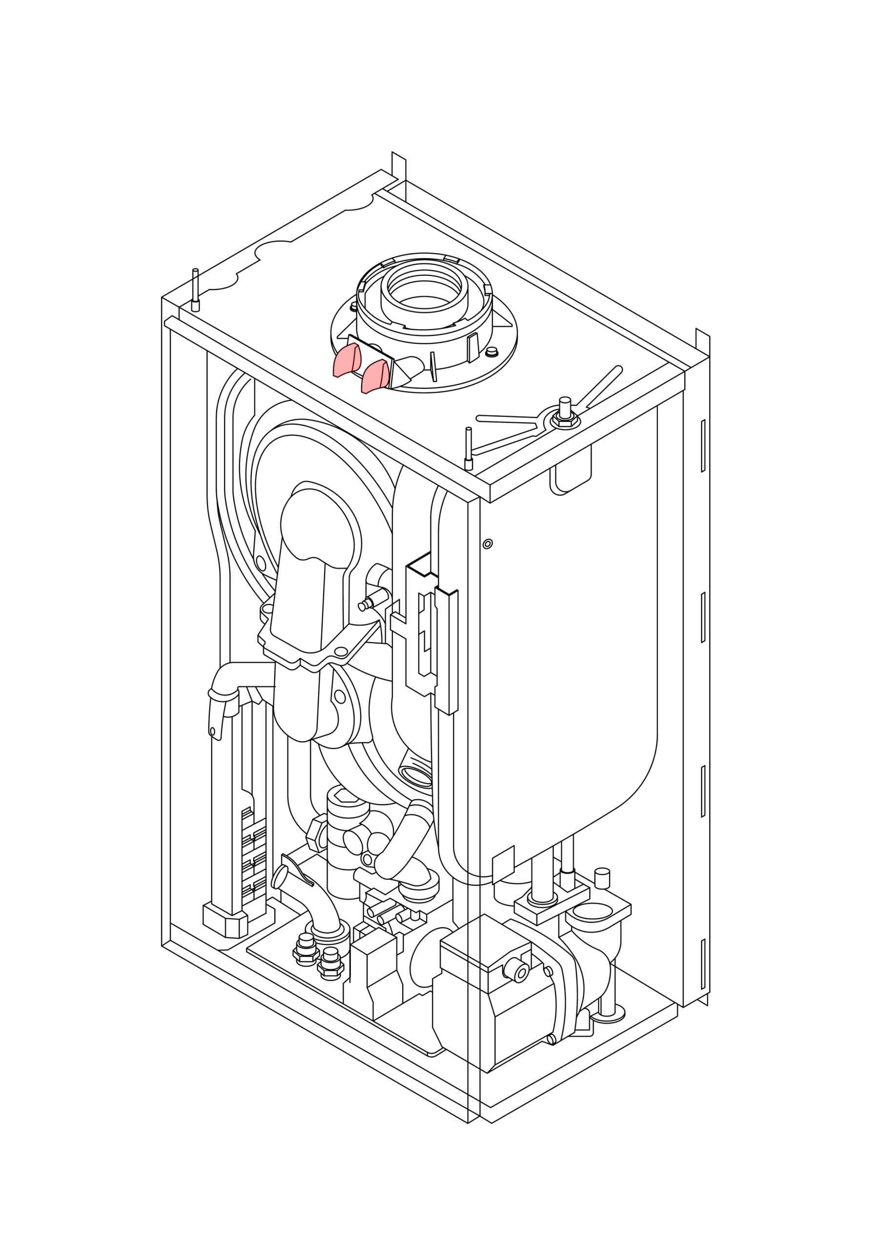 7661801 - BAXI - 600 Range - 630 - Flue Cap Inc seal