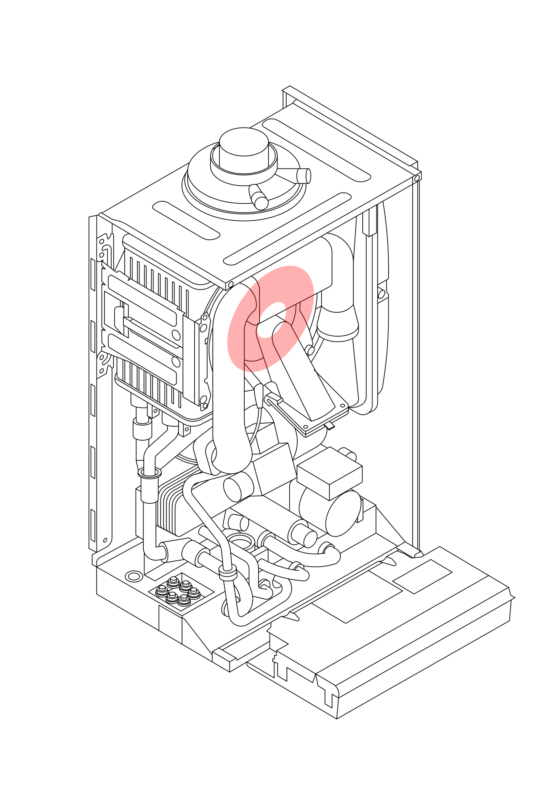 193595 - VAILLANT - EcoTEC - EcoTEC Pro 24 VUW 246/5-3 R2 2013-2015 - Front Insulation