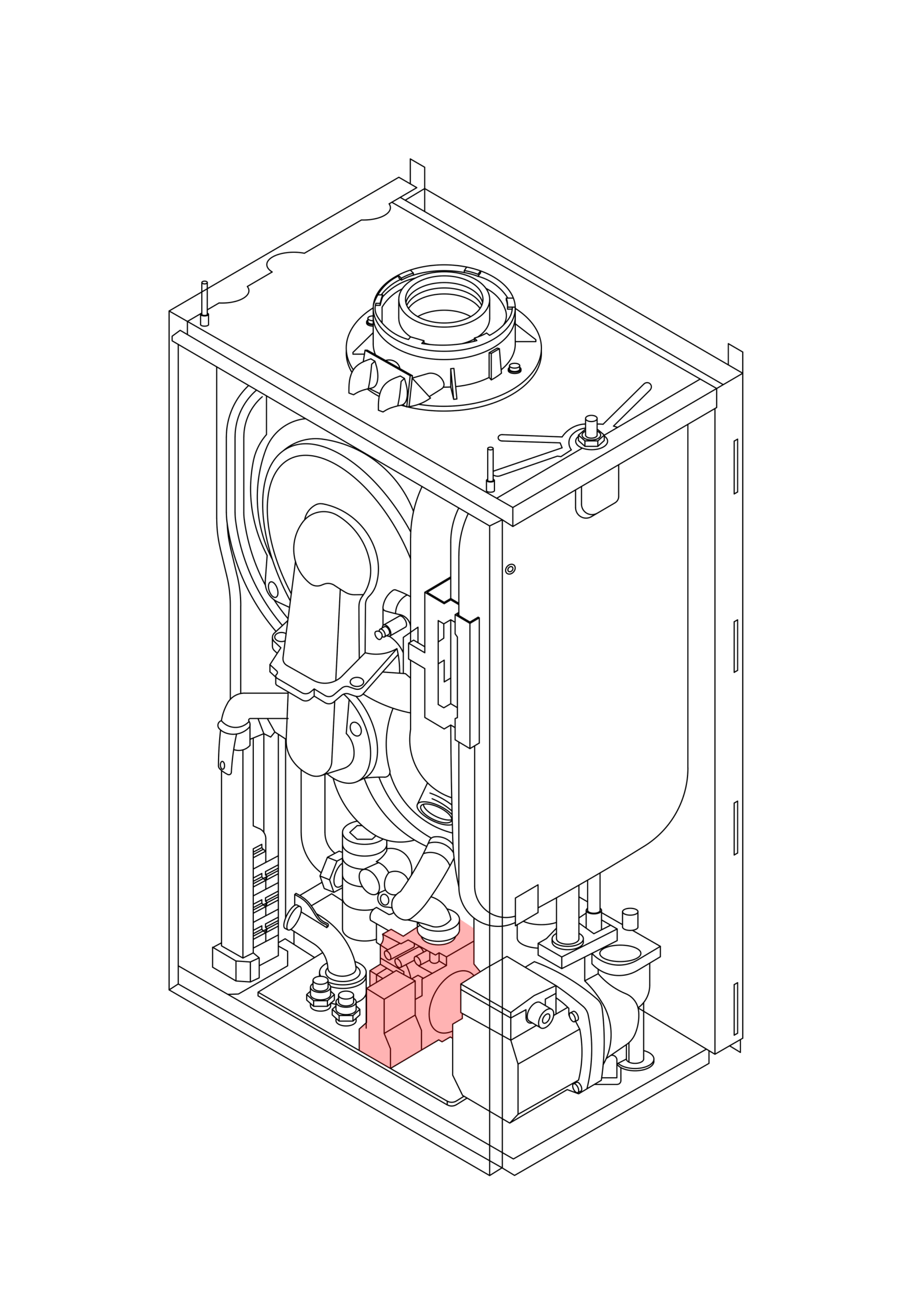 Z7683968 - BAXI - 800 Range - 836 - Gas Valve With Seals