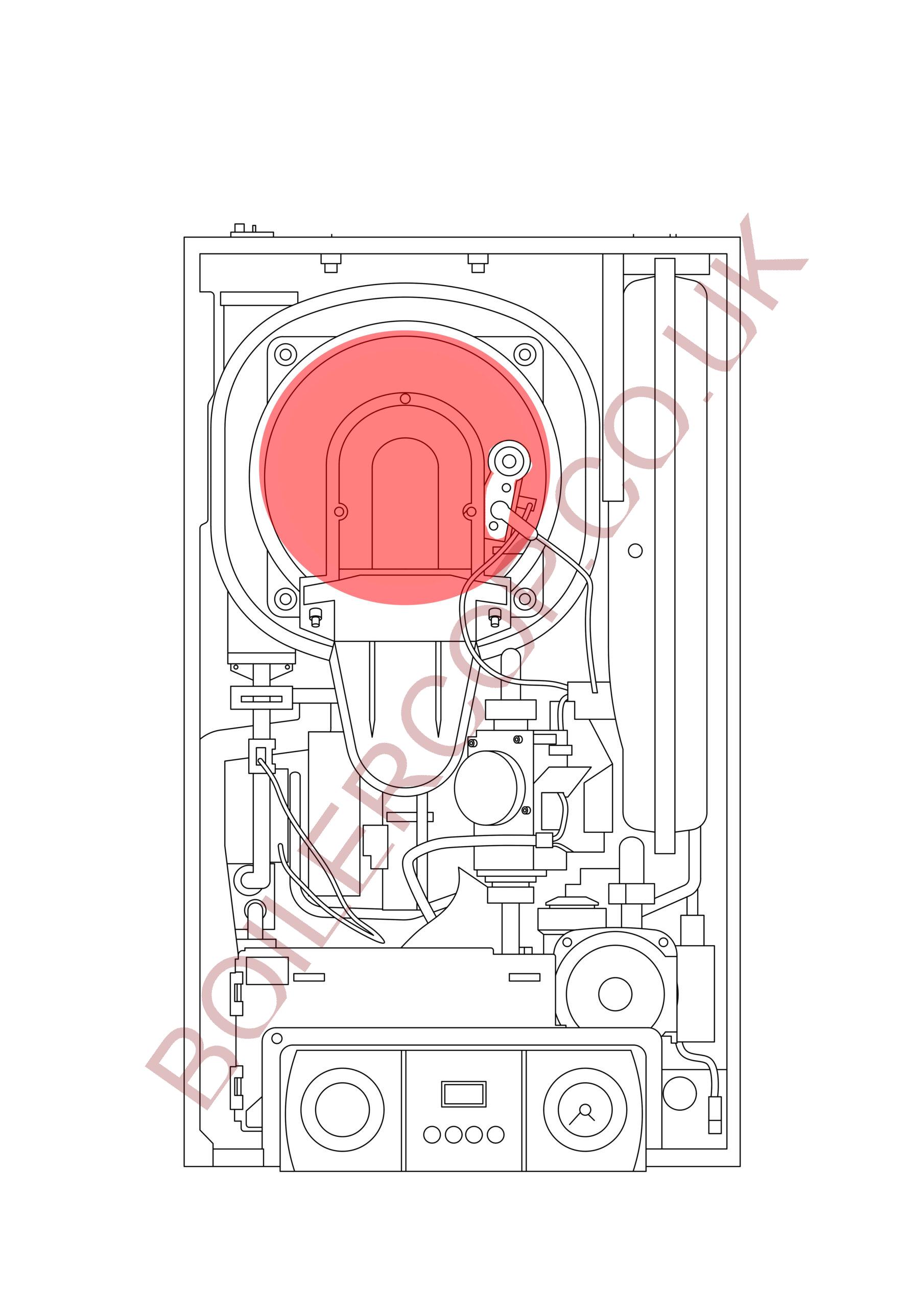 7219281 - REMEHA BROAG - Avanta Boilers - Avanta Plus Combi 28C - Insulation Burner Front