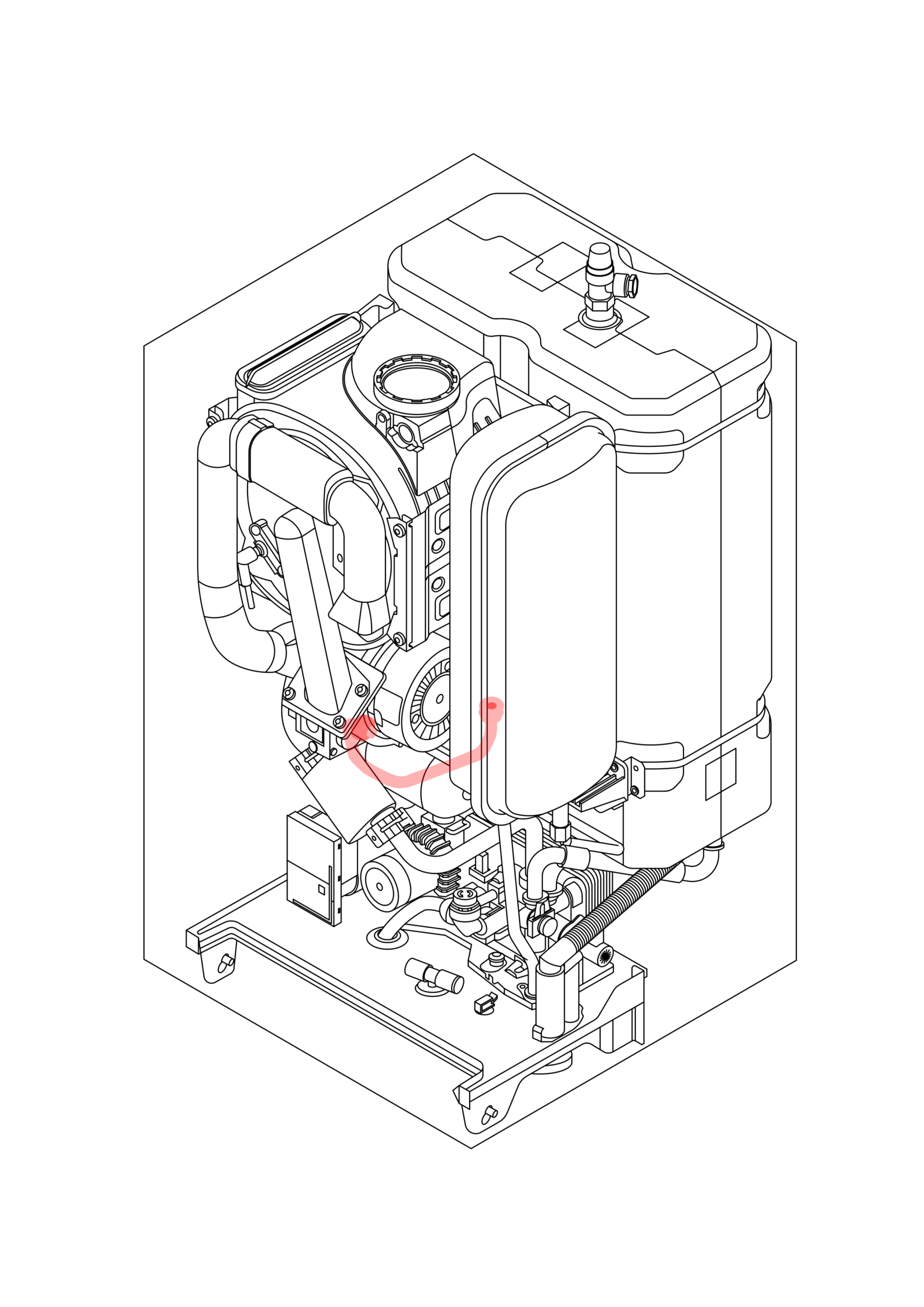 0020125445 - GLOW-WORM - Energy - 35 Store - Pipe Tank 42L