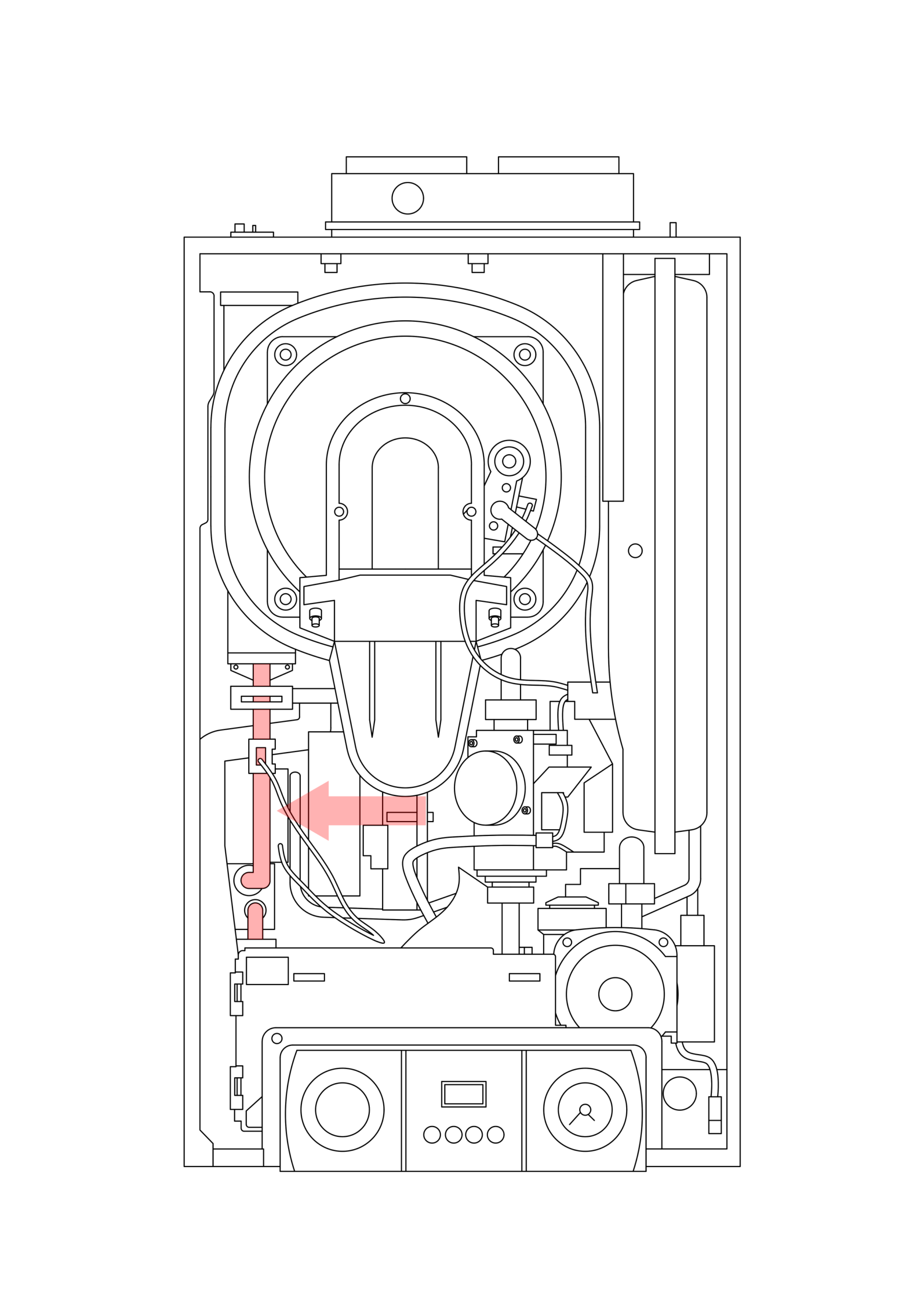 720542801 - REMEHA BROAG - Avanta Boilers - Avanta Plus Combi 28C - Piping Set Hydraulic