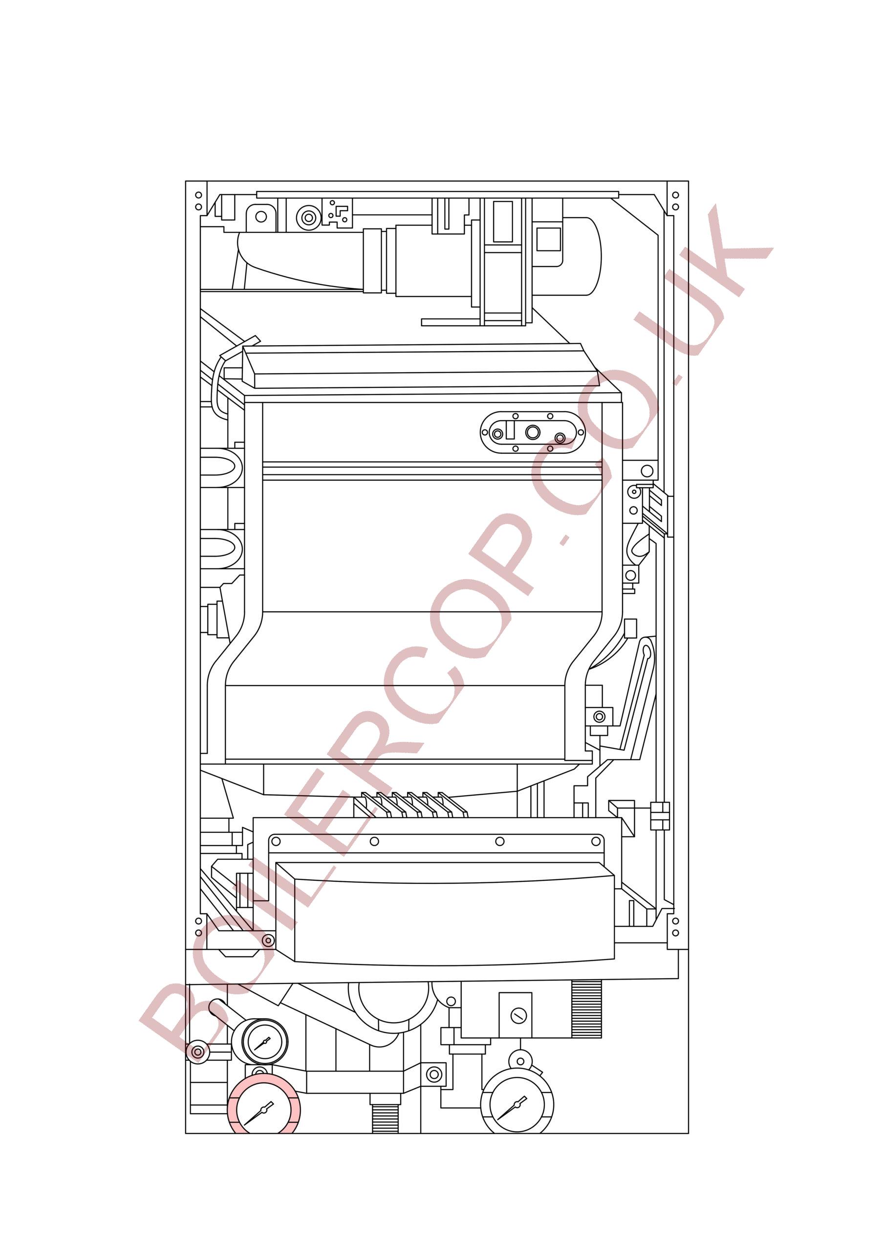 5594682 - WORCESTER - Commercial Boilers - GB162 V2 65KW - Red Handle